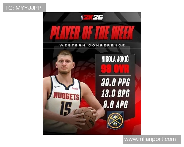 11月12日NBA最佳球员评选结果揭晓尼科拉约基奇荣膺殊荣